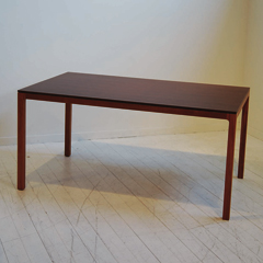 Threes Table - teak+walnut